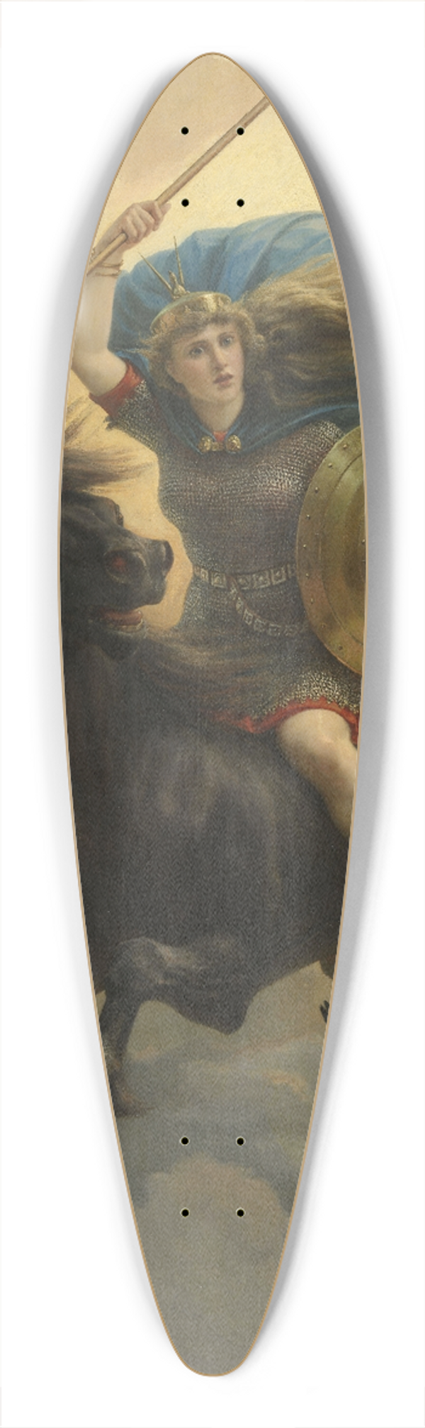 Peter Nicolai Arbo - The Valkyrie 39.3 inch art pintail longboard deck