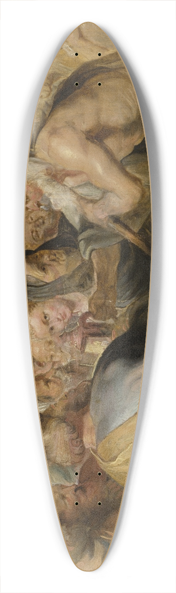 Peter Paul Rubens - Diogenes Looking for an Honest Man 39.3 inch art pintail longboard deck
