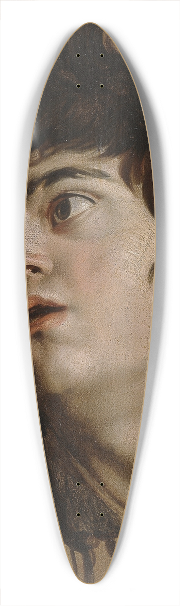 Peter Paul Rubens - Head of a Young Man 39.3 inch art pintail longboard deck