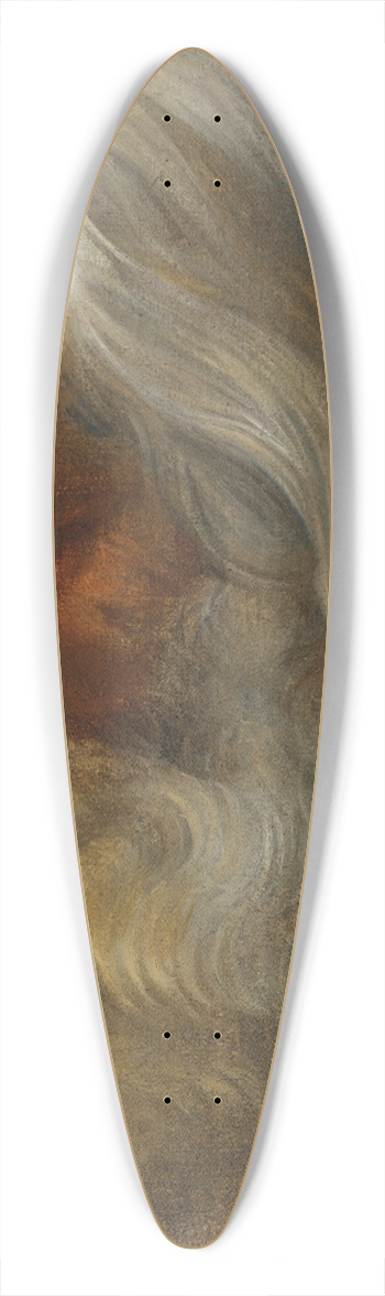 Peter Paul Rubens - Head study of a bearded old man 39.3 inch art pintail longboard deck
