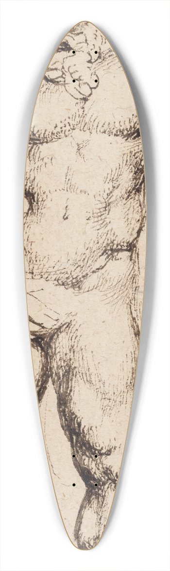 Peter Paul Rubens - Hercules 39.3 inch art pintail longboard deck
