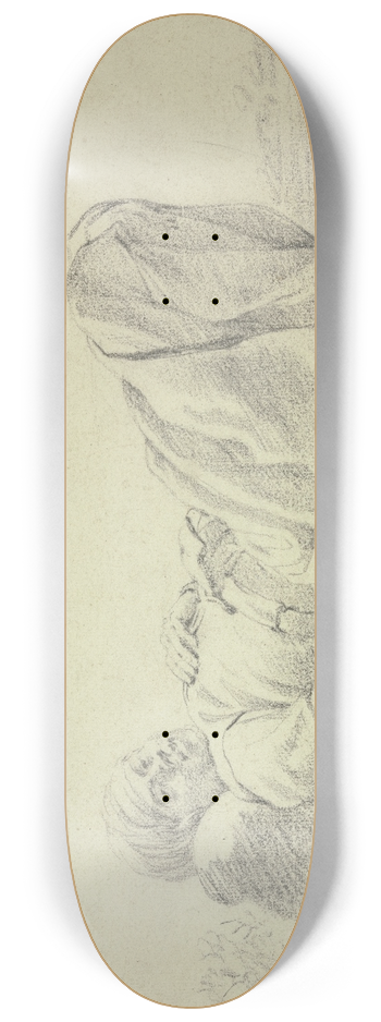 Cornelis Saftleven - Lying boy 8.25 inch art skate deck