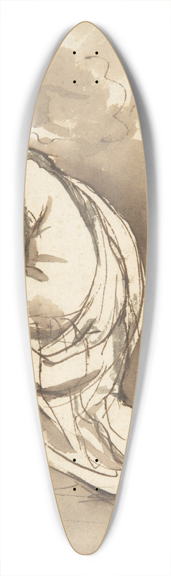 Peter Paul Rubens - Susanna 39.3 inch art pintail longboard deck