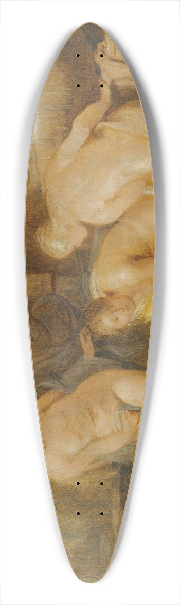 Peter Paul Rubens - The Discovery Of The Baby Erichthonius By The Daughters Of Cecrops 39.3 inch art pintail longboard deck