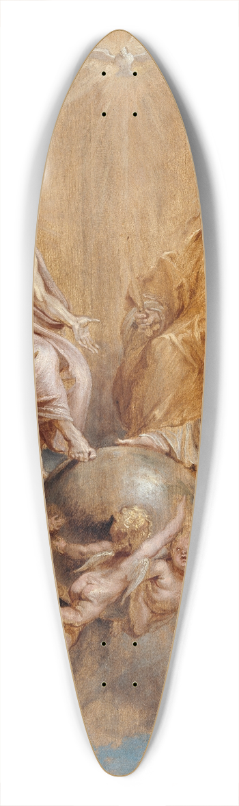 Peter Paul Rubens - The Holy Trinity 39.3 inch art pintail longboard deck