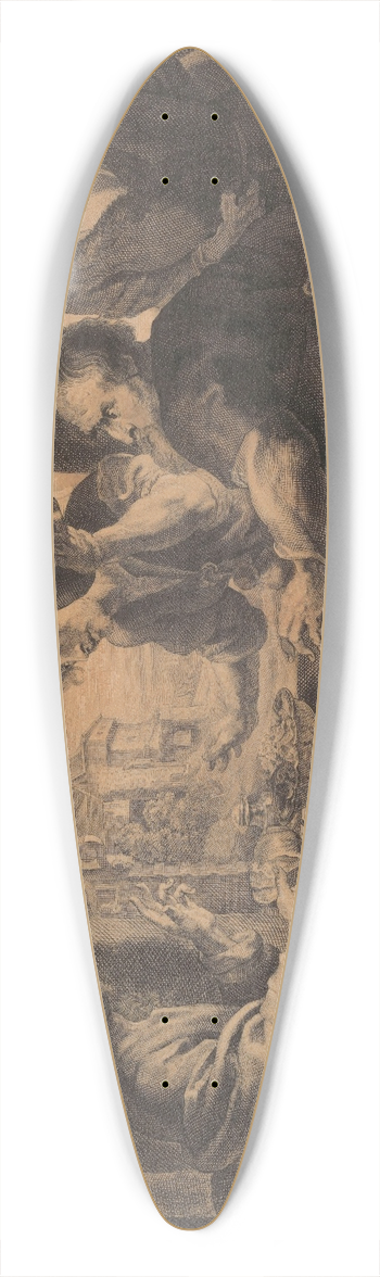 Peter Paul Rubens - The Supper at Emmaus 39.3 inch art pintail longboard deck