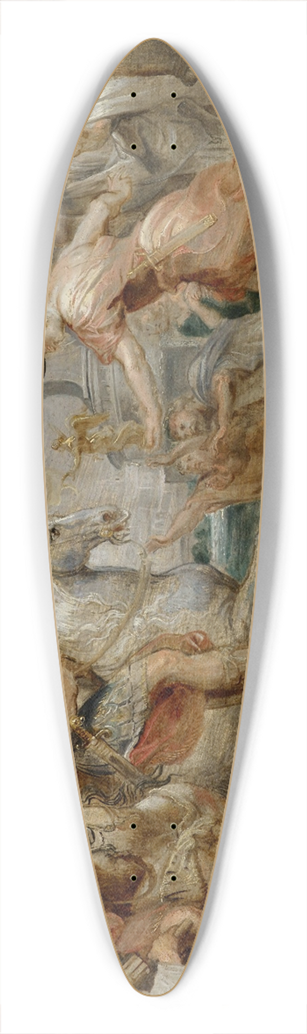 Peter Paul Rubens - Triumphant Entry Of Constantine Into Rome 39.3 inch art pintail longboard deck