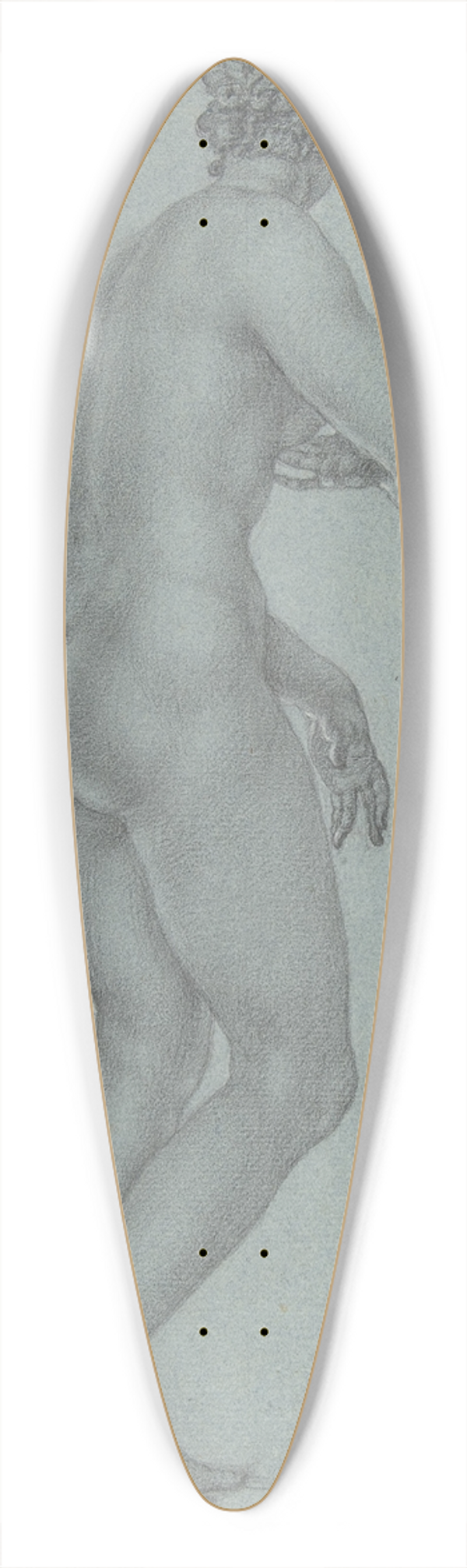 Peter van Lint - Venus de Medici; view from the back 39.3 inch art pintail longboard deck