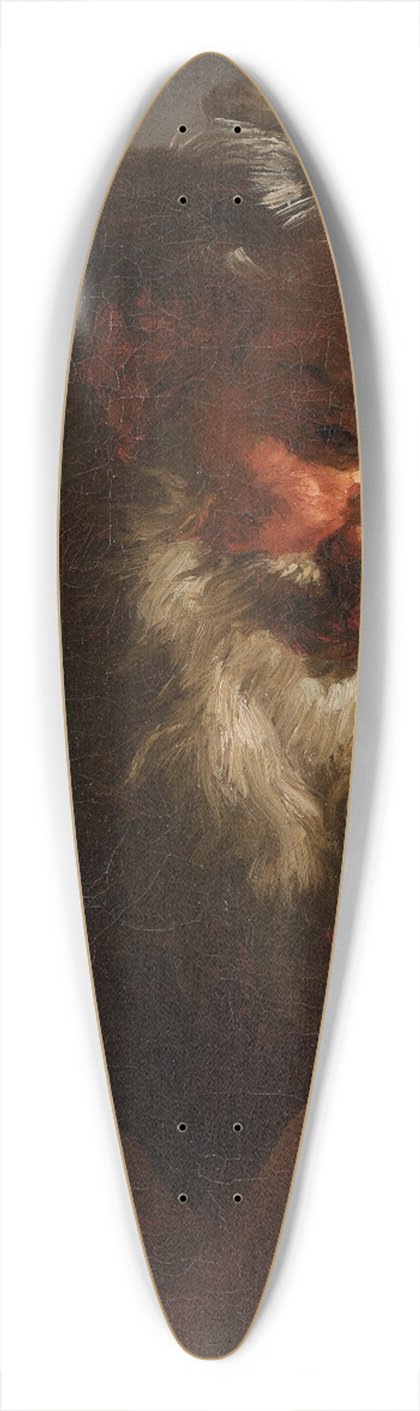 Petr Brandl - Head of an Old Man 39.3 inch art pintail longboard deck