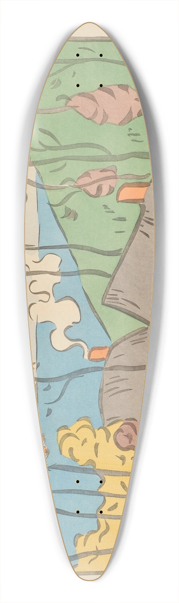 Philibert-Paul Charbonnier - Salon des Cent 39.3 inch art pintail longboard deck