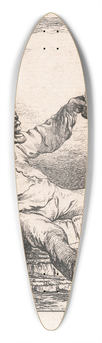 Philip James de Loutherbourg - Deuxime Suite des Figures 39.3 inch art pintail longboard deck