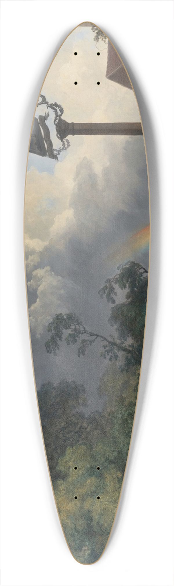 Philip James de Loutherbourg - The Rainbow 39.3 inch art pintail longboard deck