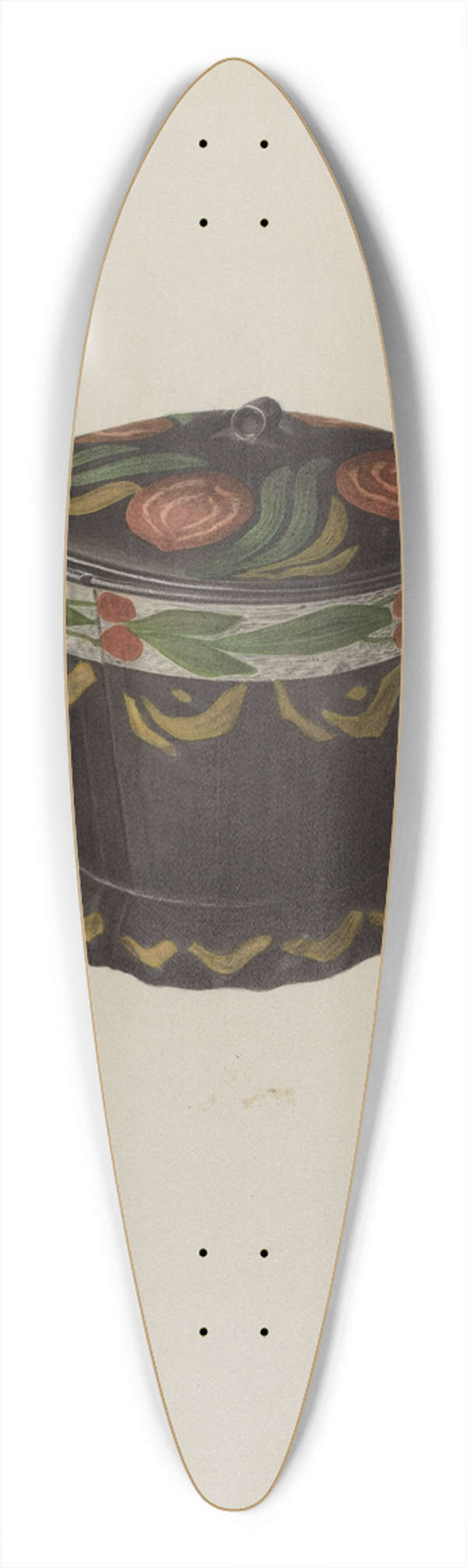 Philip Johnson - Toleware Sugar Bowl 39.3 inch art pintail longboard deck