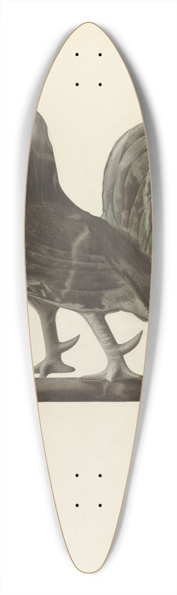 Philip Johnson - Weather Vane Finial 39.3 inch art pintail longboard deck
