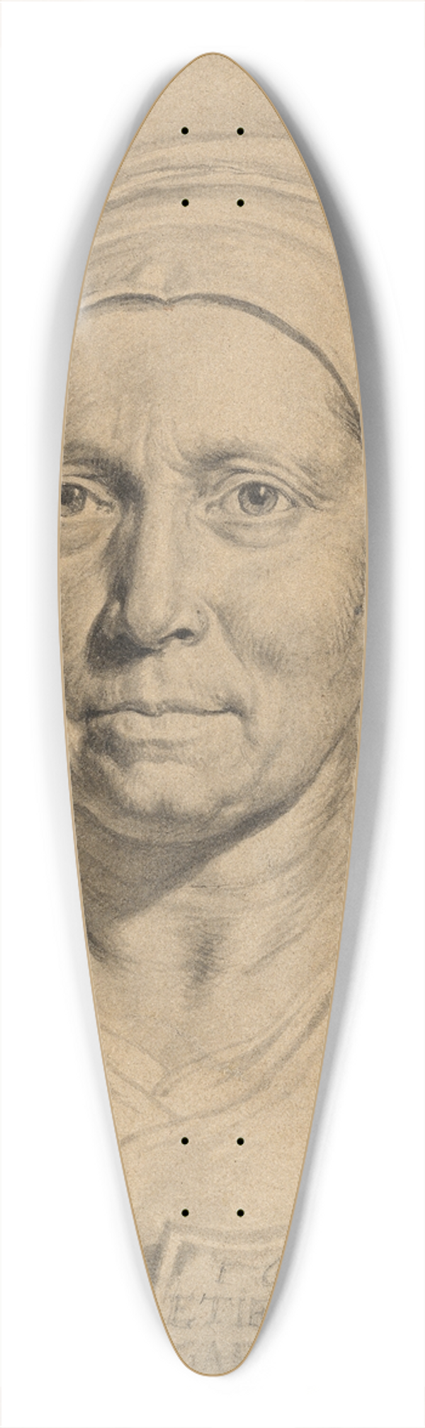 Philippe de Champaigne - Portrait of Dame tiennette 39.3 inch art pintail longboard deck