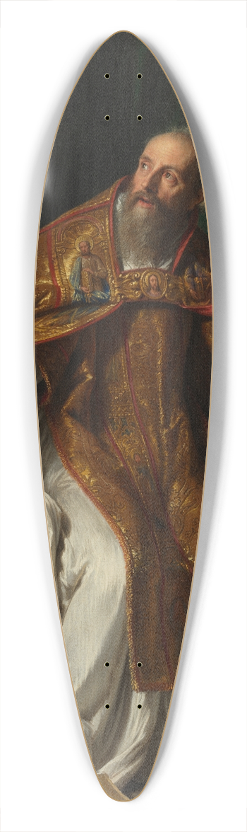 Philippe de Champaigne - Saint Augustine 39.3 inch art pintail longboard deck