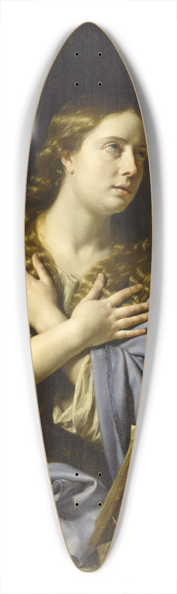 Philippe de Champaigne - The Repentant Magdalen 39.3 inch art pintail longboard deck