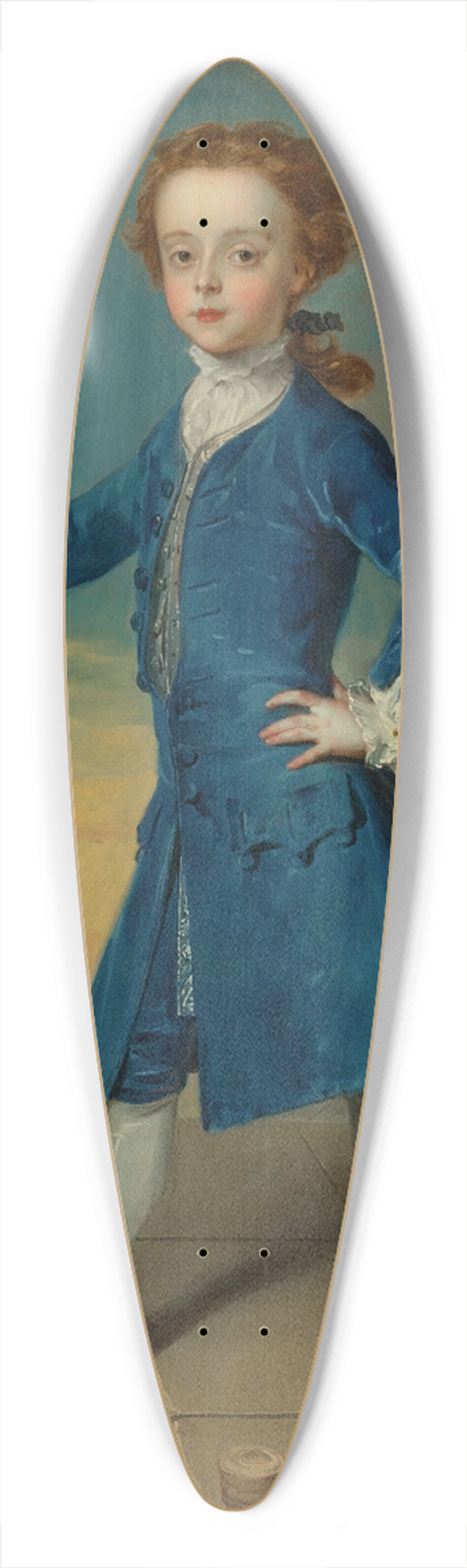 Philippe Mercier - Portrait of a boy 39.3 inch art pintail longboard deck