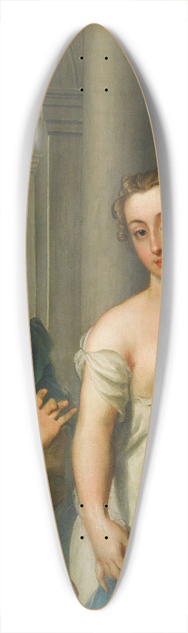 Philippe Mercier - The Drawing Lesson 39.3 inch art pintail longboard deck