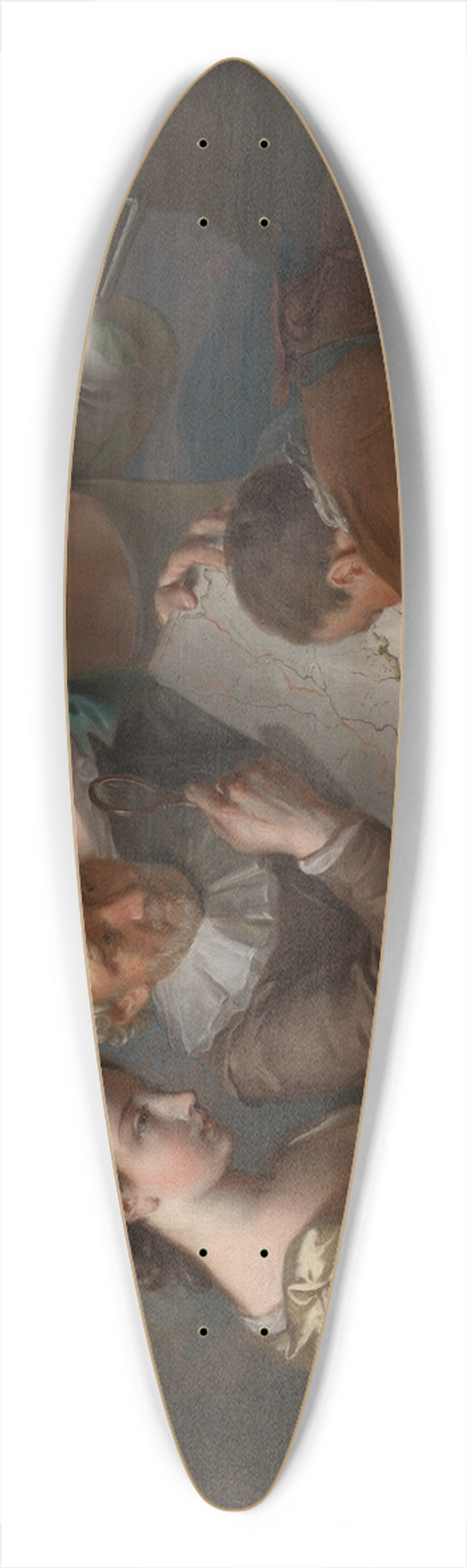 Philippe Mercier - The Sense of Sight 39.3 inch art pintail longboard deck