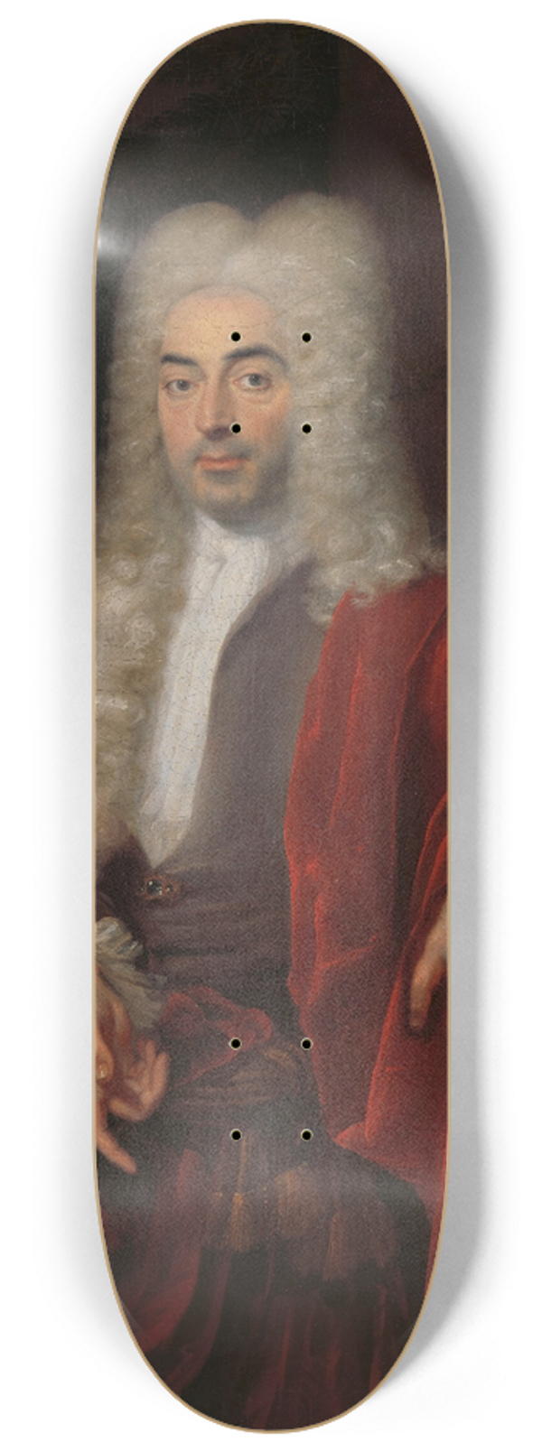 Cornelis Troost - Portrait of a Man 8.25 inch art skate deck