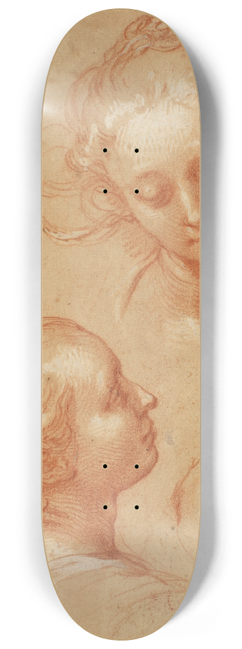 Abraham Bloemaert - Three Studies of Women 8.25 inch art skate deck