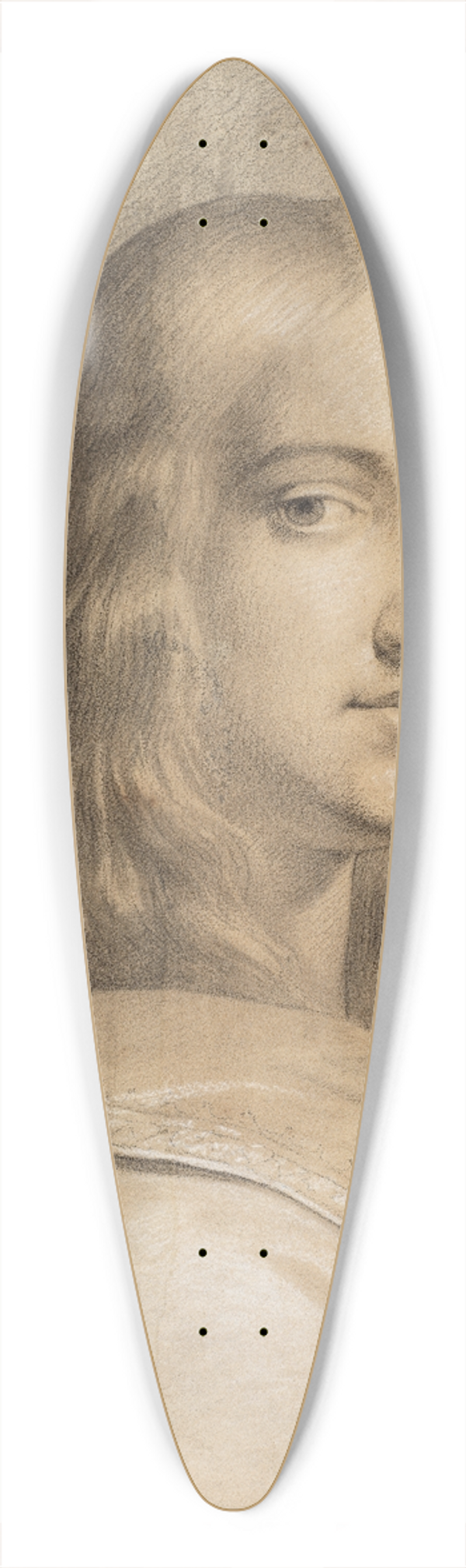 Philipp Jakob Becker - Untitled 39.3 inch art pintail longboard deck