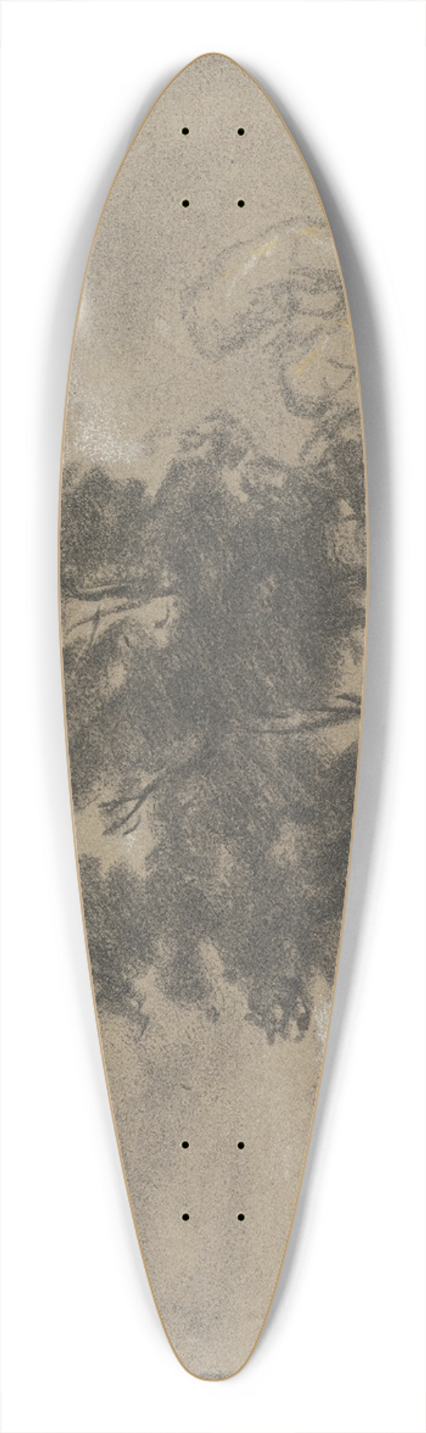 Philipp Rth - Landschaft mit groen Bumen 39.3 inch art pintail longboard deck
