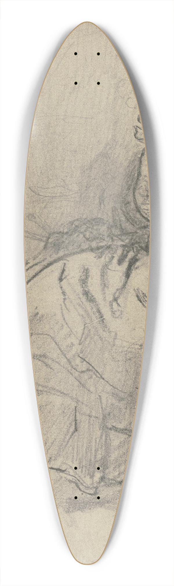 Philipp Rumpf - Frau vor der Staffelei sitzend 39.3 inch art pintail longboard deck