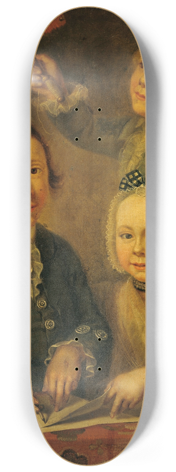 Cornelis Van Cuylenburgh II - Portrait of the Children of Barend Goudriaan 8.25 inch art skate deck
