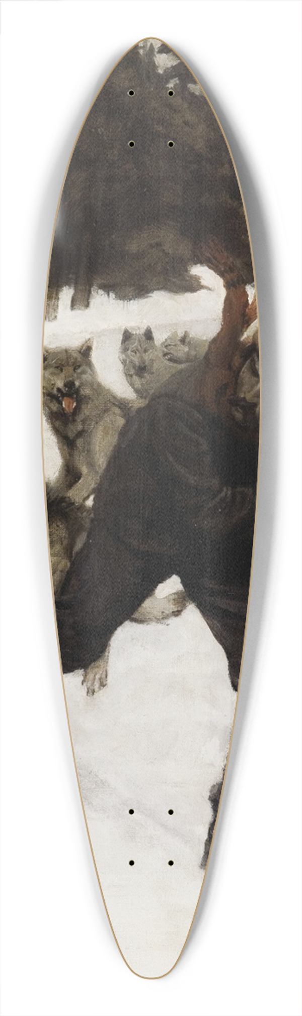 Philip R. Goodwin - Untitled 39.3 inch art pintail longboard deck