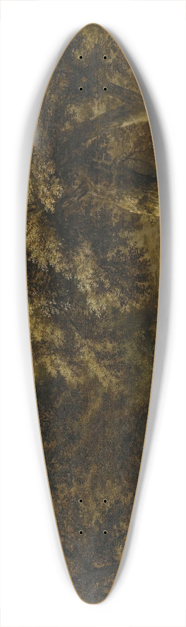 Philips Koninck - A Woodland Scene With A Cottage And Figures 39.3 inch art pintail longboard deck