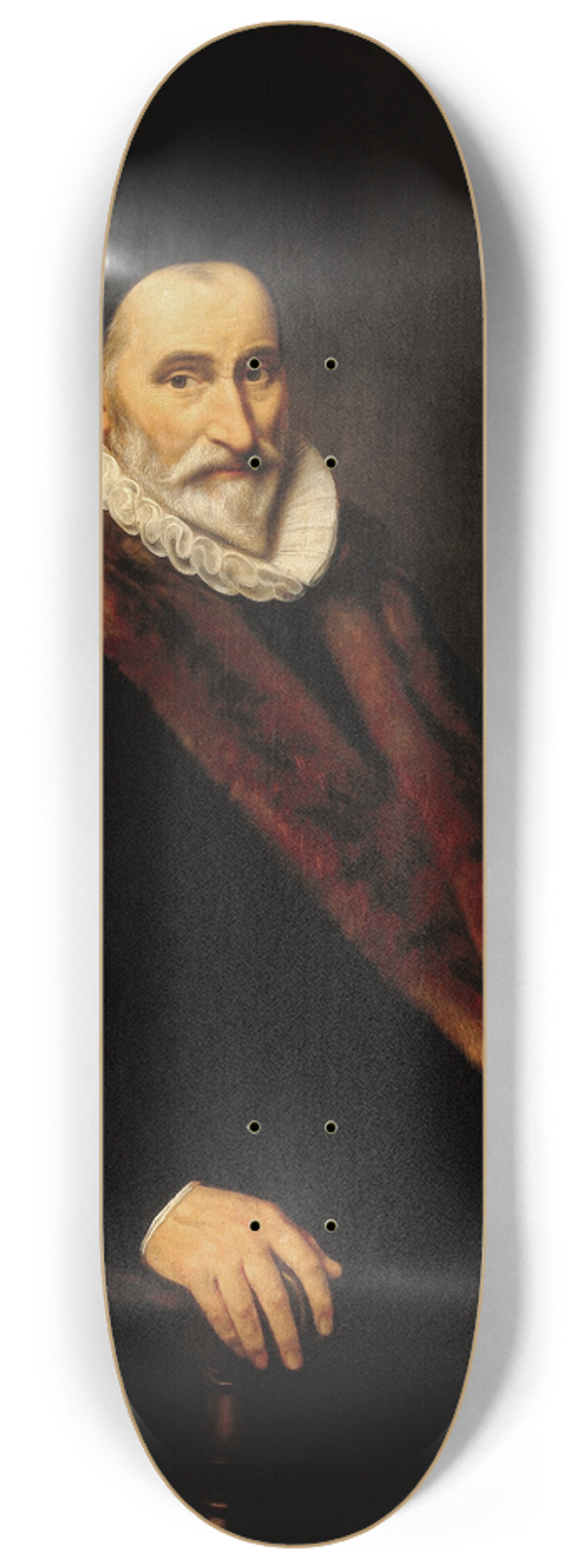 Cornelis van der Voort - Portrait of Cornelis Pietersz Hooft 8.25 inch art skate deck