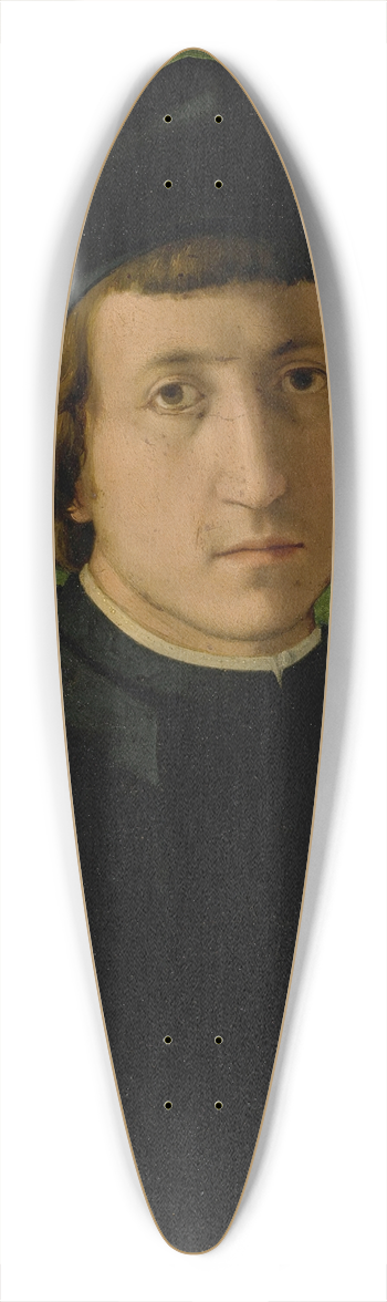 Pier Francesco Foschi - Portrait of a man in a black hat 39.3 inch art pintail longboard deck