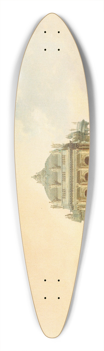 Pierre-Antoine Demachy - Fantastical Architectural Study With Figures 39.3 inch art pintail longboard deck