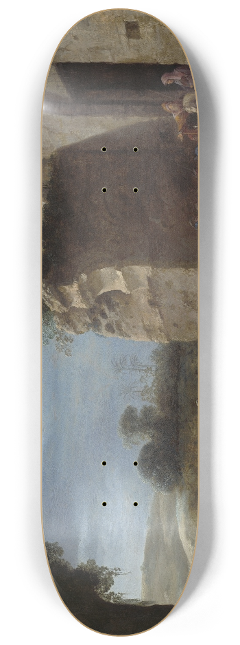 Cornelis Van Poelenburch - Christ Carrying the Cross 8.25 inch art skate deck