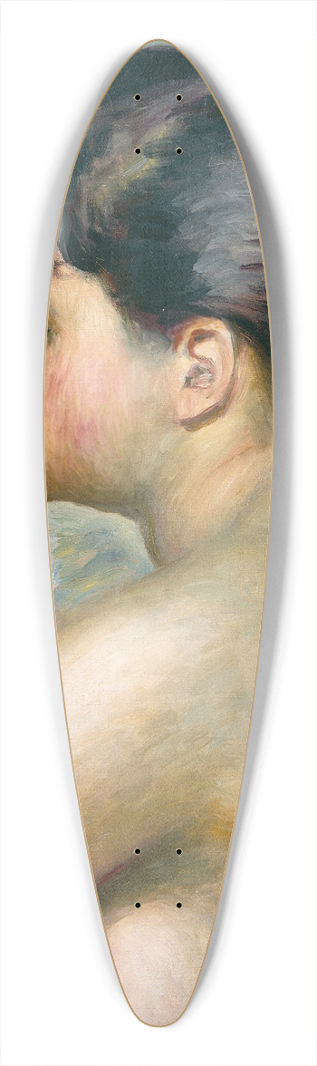 Pierre-Auguste Renoir - Dark-Haired Woman 39.3 inch art pintail longboard deck