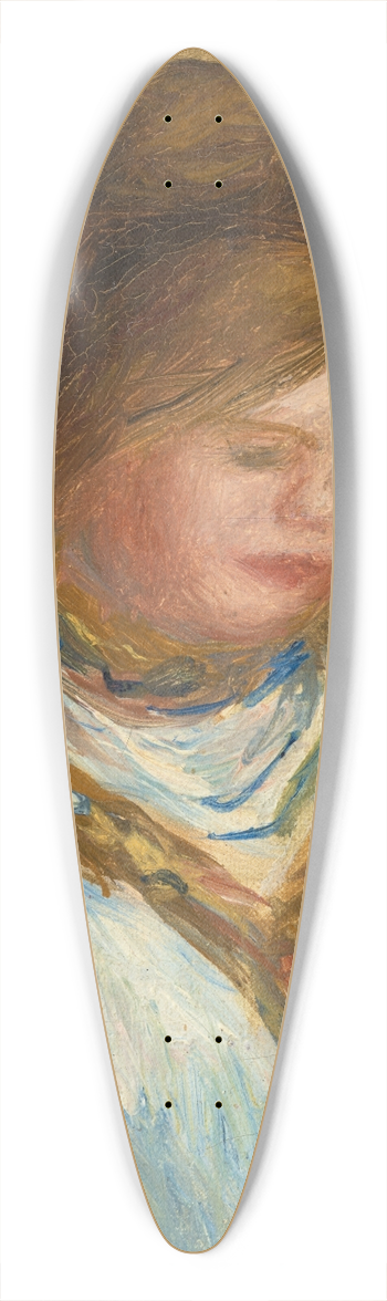Pierre-Auguste Renoir - Femme au corsage bleu 39.3 inch art pintail longboard deck