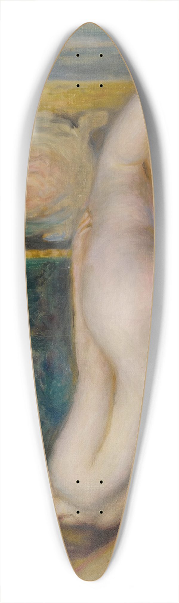 Pierre-Auguste Renoir - Femme nue couche 39.3 inch art pintail longboard deck