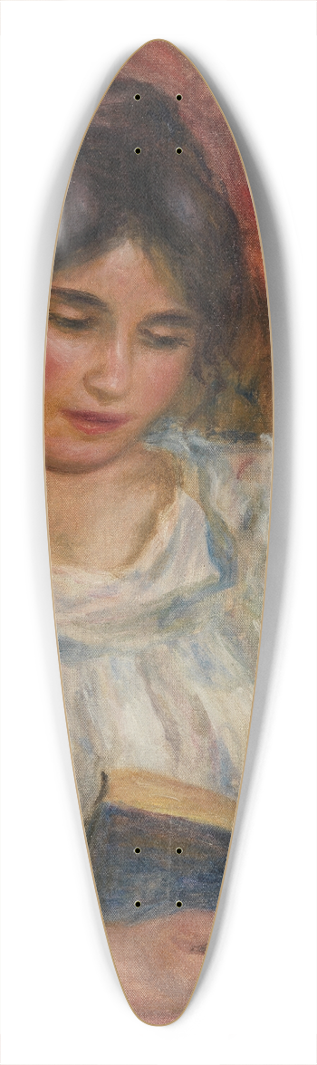 Pierre-Auguste Renoir - Gabrielle reading 39.3 inch art pintail longboard deck