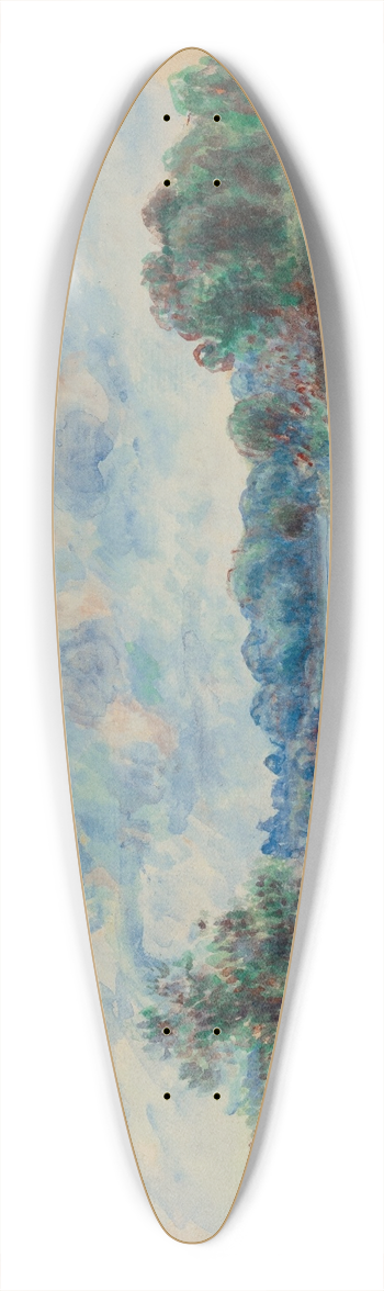 Pierre-Auguste Renoir - Landscape at Pont-Aven 39.3 inch art pintail longboard deck