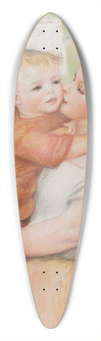 Pierre-Auguste Renoir - Laundress and Her Child (Aline and Pierre) 39.3 inch art pintail longboard deck
