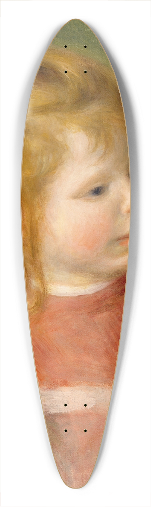 Pierre-Auguste Renoir - Portrait of Jean 39.3 inch art pintail longboard deck