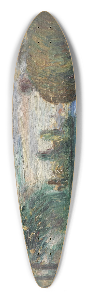 Pierre-Auguste Renoir - River Landscape 39.3 inch art pintail longboard deck
