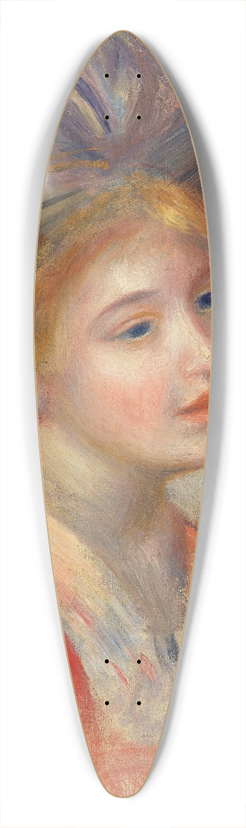 Pierre-Auguste Renoir - Study of Girls Heads (tude de ttes de jeunes filles) 39.3 inch art pintail longboard deck