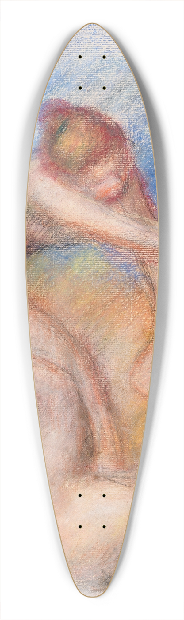 Pierre-Auguste Renoir - Two Nudes 39.3 inch art pintail longboard deck