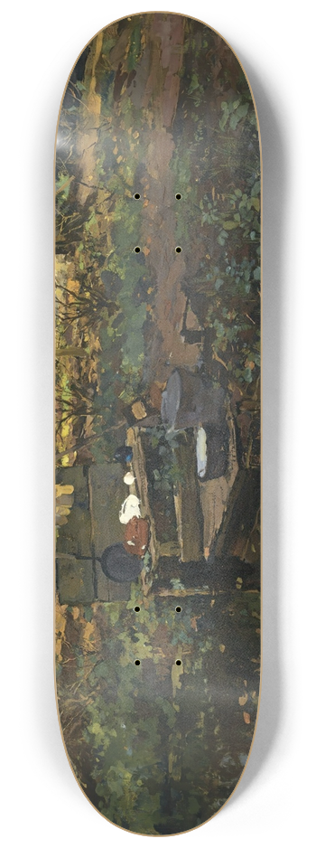 Cornelis Vreedenburgh - A Farmyard 8.25 inch art skate deck