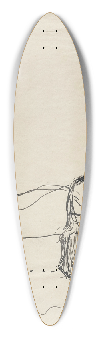 Pierre Bonnard - Femme enfilant ses bas 39.3 inch art pintail longboard deck