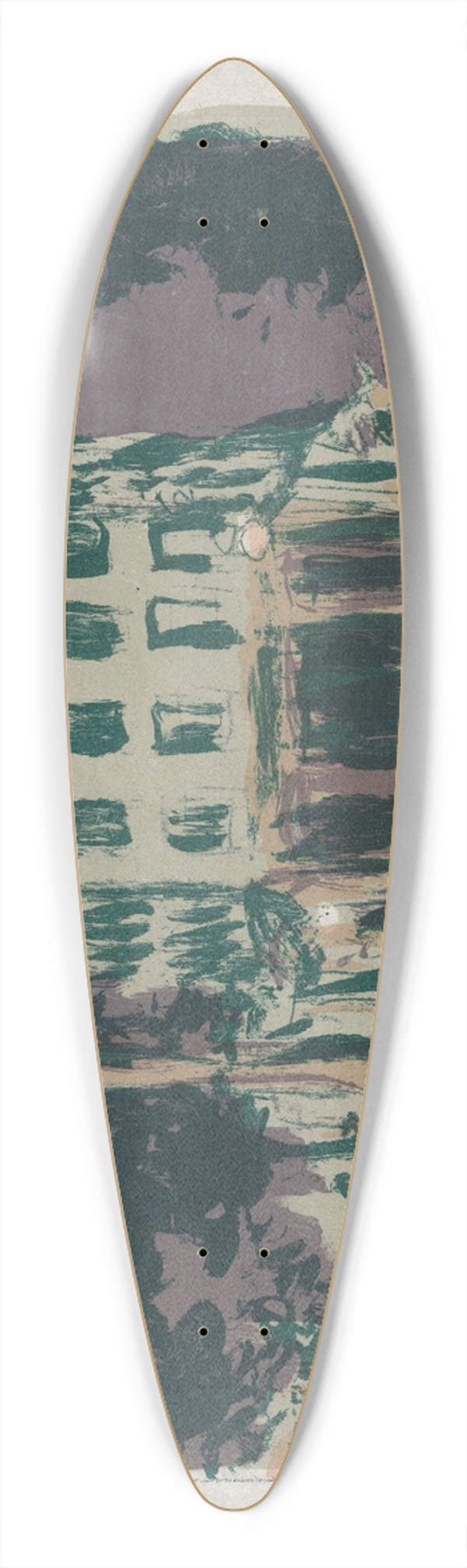 Pierre Bonnard - The Boulevards 39.3 inch art pintail longboard deck