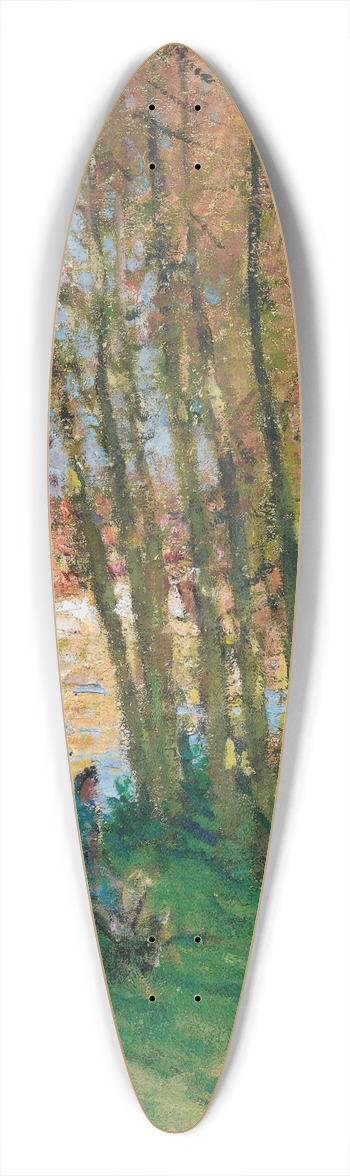 Pierre-Eugne Montzin - Bord De Leau 39.3 inch art pintail longboard deck